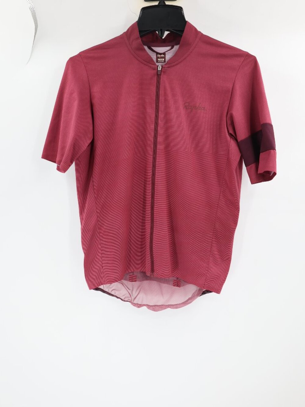 Rapha Flyweight Jersey Mens Medium Short Sleeve Full Zip Cycling lines stretch